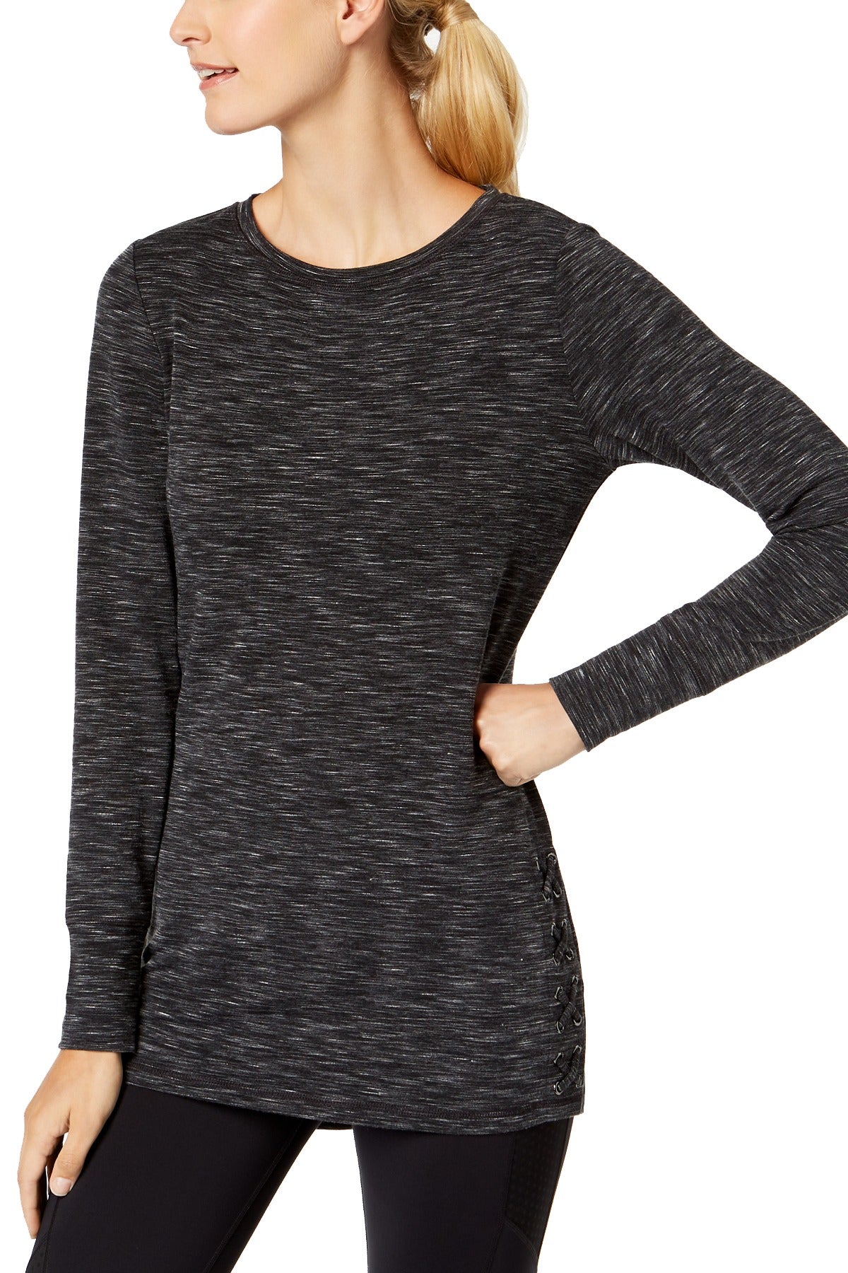 Ideology Noir Crisscross-Side Tunic