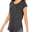 Ideology Noir Essential Space-Dyed Lace-Up Back T-Shirt