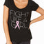 Ideology Noir Fight-Like-A-Girl Breast Cancer Research Foundation T-Shirt