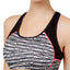 Ideology Noir Geo-Optical Printed Strappy Back Medium-Impact Sports Bra