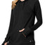 Ideology Noir Lace-Up Sides Hoodie