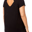Ideology PLUS Black Noir Cutout-Back T-Shirt