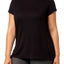Ideology PLUS Black Noir Cutout-Back T-Shirt