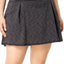 Ideology PLUS Black Noir Space Dyed Flattering Pleated Skort