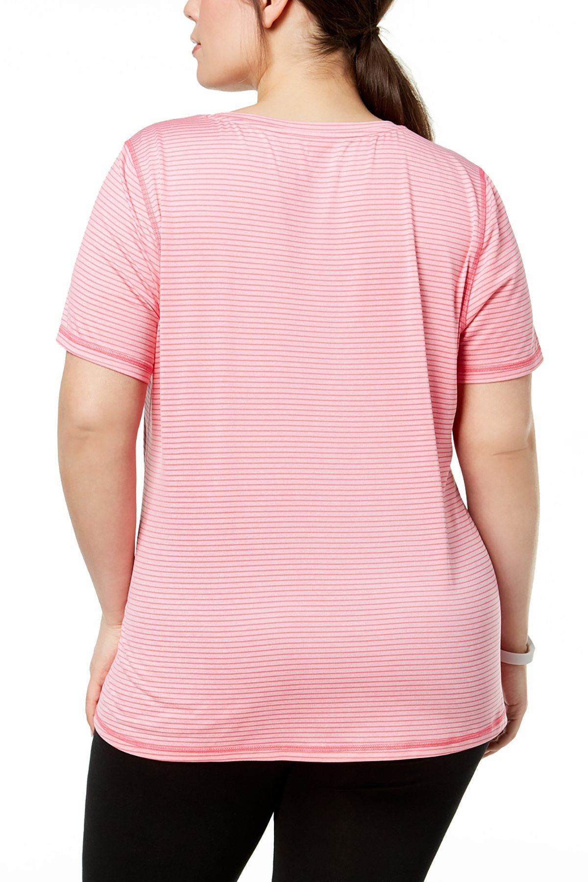 Ideology PLUS Camellia-Rose Striped Performance T-Shirt