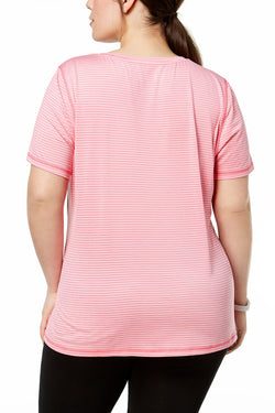 Ideology PLUS Camellia-Rose Striped Performance T-Shirt thumbnail 3