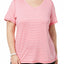 Ideology PLUS Camellia-Rose Striped Performance T-Shirt
