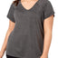 Ideology PLUS Charcoal-Heather V-Back T-Shirt