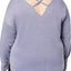 Ideology PLUS Infinity-Blue Graphic Cross-Back Pullover