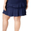 Ideology PLUS Navy Serenity Flattering Ruffled Skort