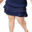 Ideology PLUS Navy Serenity Flattering Ruffled Skort