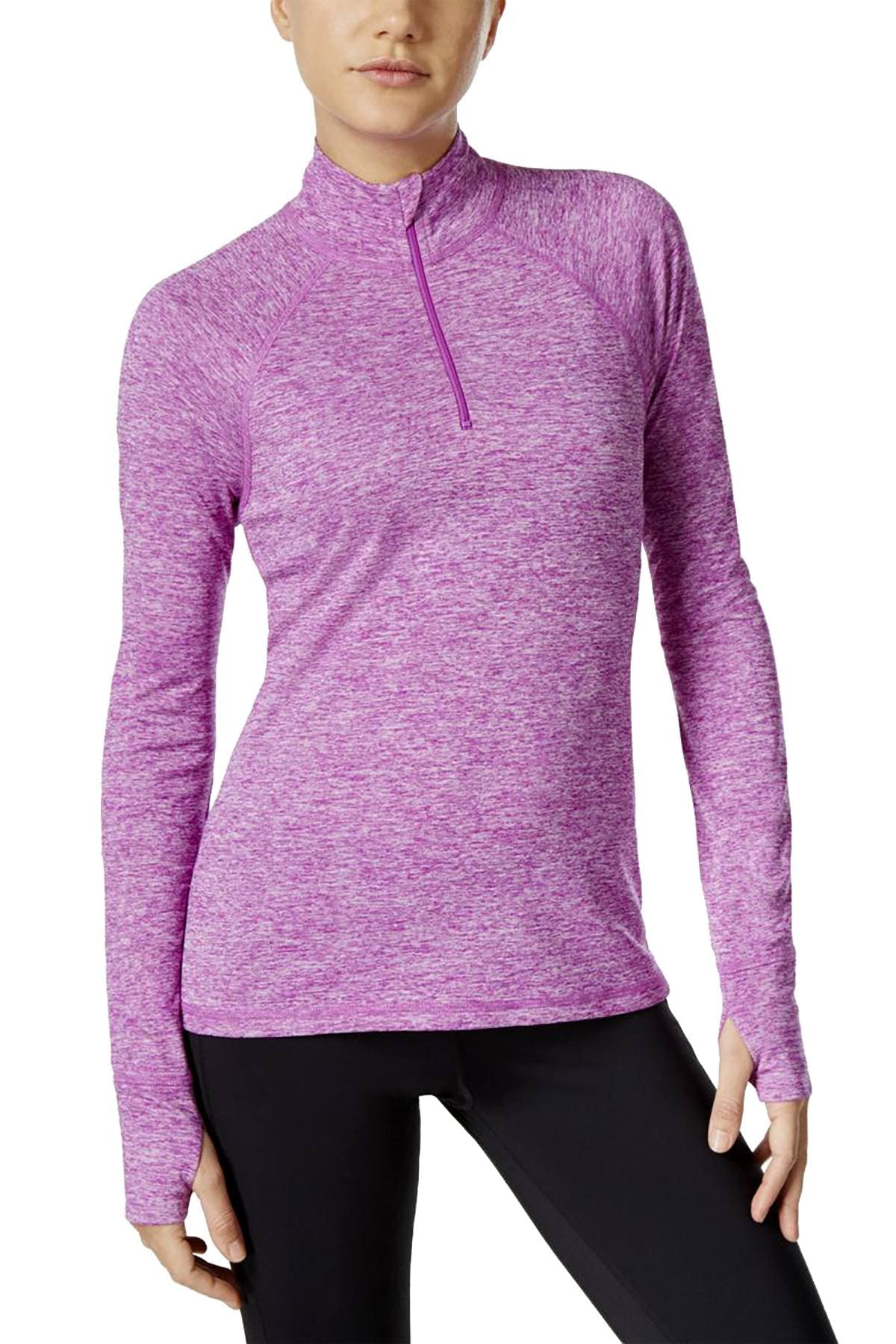 Ideology Purple-Cactus RapiDry Essential Half-Zip Performance Pullover