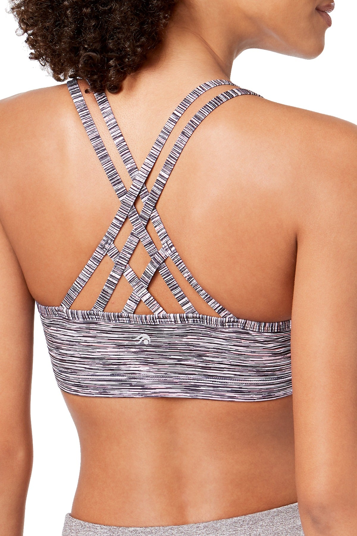 Ideology Rose Space-dyed Strappy-back Seamless Sports Bra