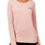 Ideology Shimmer-Pink Graphic Strappy-Back Sweatshirt