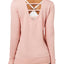 Ideology Shimmer-Pink Graphic Strappy-Back Sweatshirt