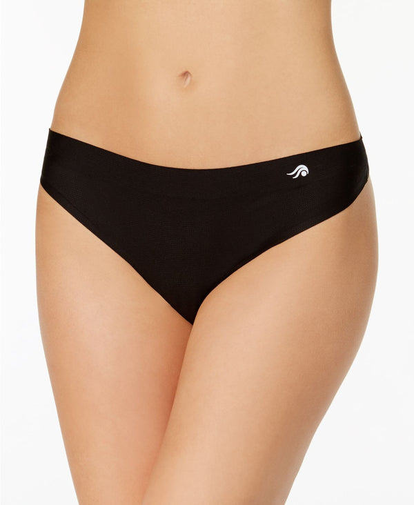 Ideology Sport Mesh Thong in Noir Black