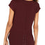 Ideology Vintage-Wine Essential Space-Dyed Lace-Up Back T-Shirt