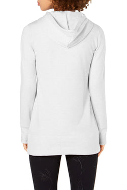 Ideology White Heather Long Sleeve Essential Hoodie thumbnail 2