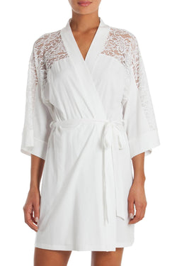 In Bloom by Jonquil White Lace Wrap/Robe thumbnail 1