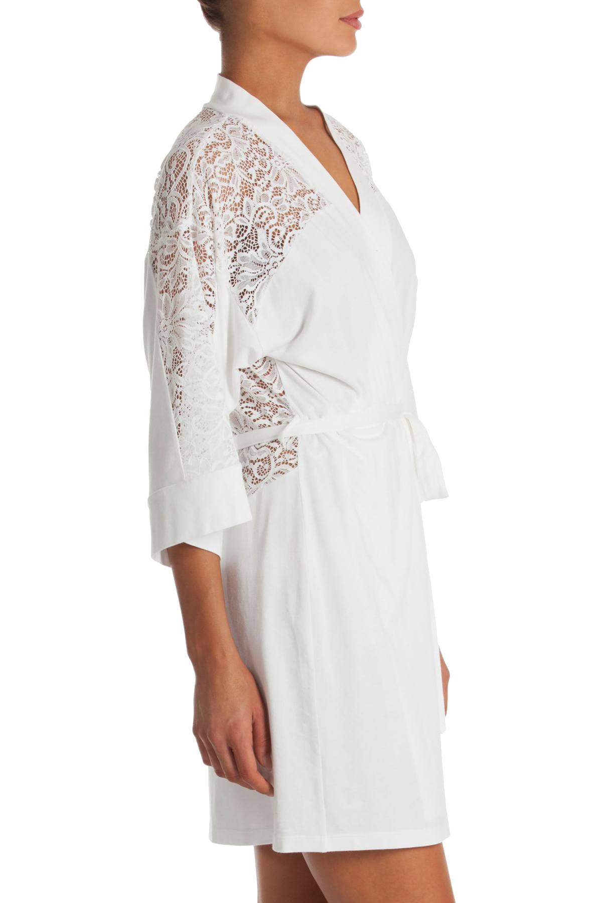 In Bloom by Jonquil White Lace Wrap/Robe