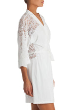 In Bloom by Jonquil White Lace Wrap/Robe