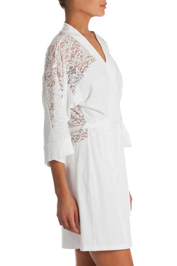 In Bloom by Jonquil White Lace Wrap/Robe thumbnail 3