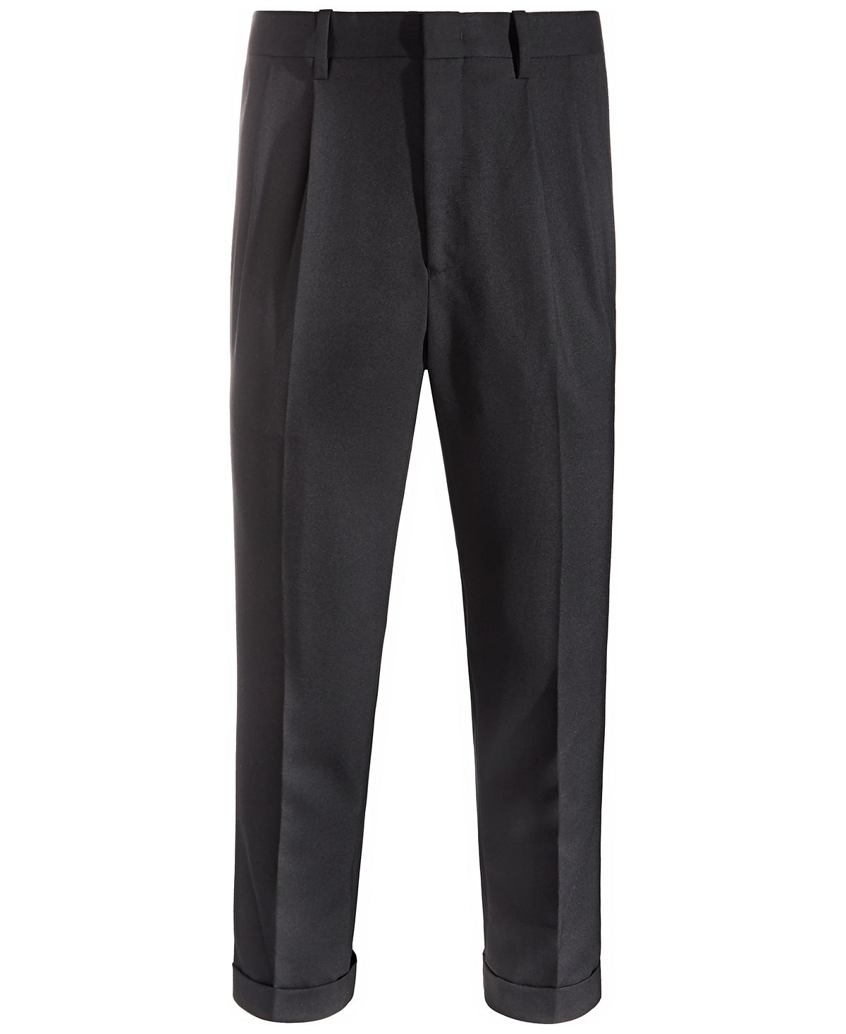 Inc International Concepts Allen Onyia For Inc Regular-fit Cropped Side Stripe Pants Deep Black