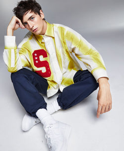 Inc International Concepts Allen Onyia For Inc Varsity Button-up Shirt Snake Eye thumbnail 3