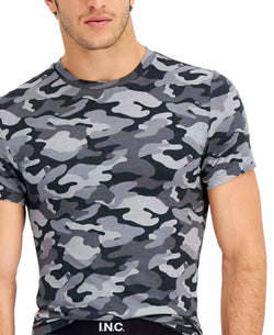Inc International Concepts Camo-print Pajama Top Grey Camo thumbnail 3