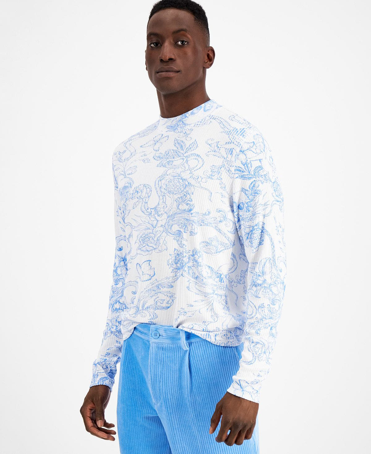 Inc International Concepts Cherub Luxe Sweatshirt White Pure