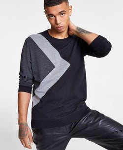 Inc International Concepts Chevron Sweatshirt Deep Black thumbnail 3
