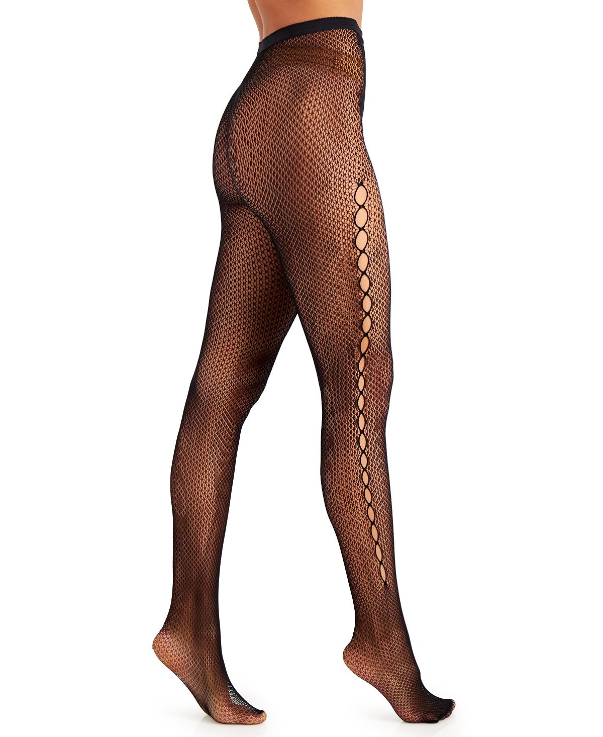 Inc International Concepts Cut Out Fishnet Tights Black