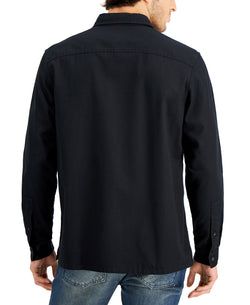 Inc International Concepts Dual Pocket Shirt Deep Black thumbnail 2