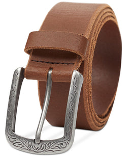 Inc International Concepts Faux Leather Western Buckle Belt Tan thumbnail 2