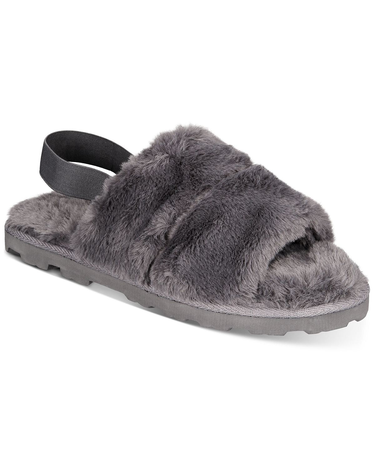 Inc International Concepts Faux-fur Slippers Grey