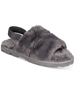 Inc International Concepts Faux-fur Slippers Grey thumbnail 1