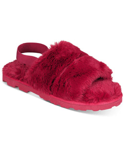 Inc International Concepts Faux-fur Slippers Red thumbnail 1