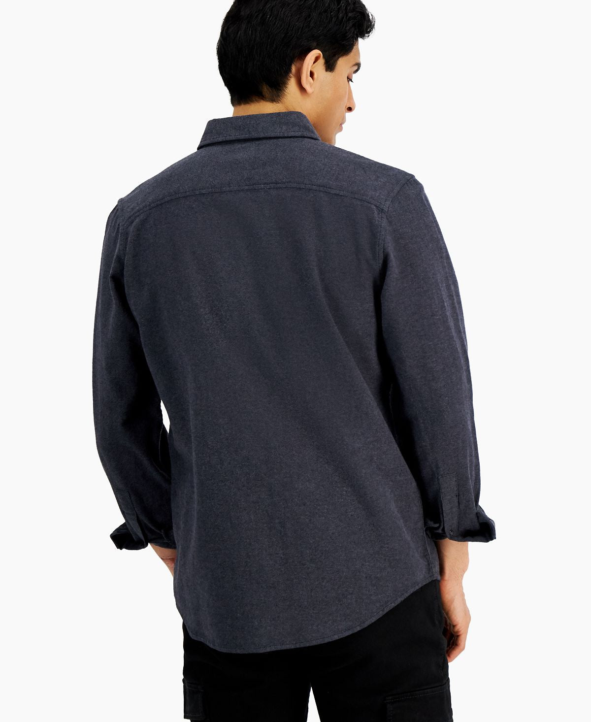 Inc International Concepts Flannel Shirt Deep Black