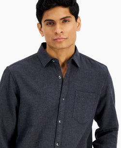 Inc International Concepts Flannel Shirt Deep Black thumbnail 3