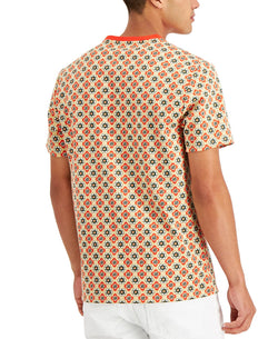 Inc International Concepts Floral Medallion Colorblocked T-shirt WILDFIRE RED thumbnail 2
