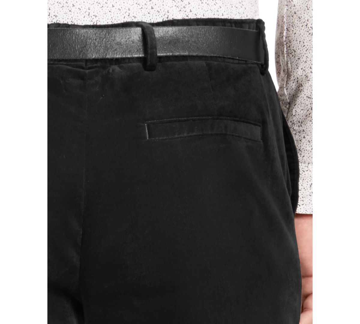 Inc International Concepts I.n.c. Big & Tall Slim-fit Velvet Pants Deep Black