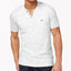Inc International Concepts I.n.c. Chambers Heathered Split-neck T-shirt White Pure