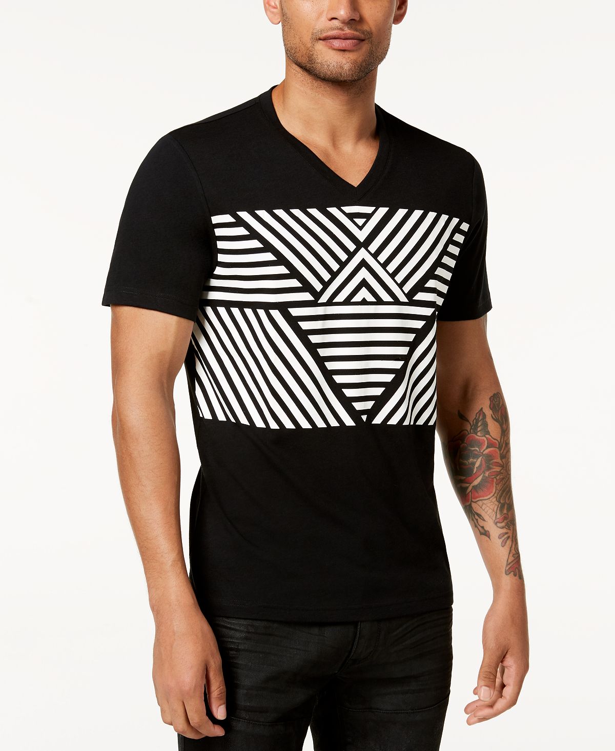 Inc International Concepts I.n.c. Graphic-print T-shirt Deep Black