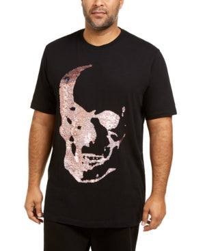 Inc International Concepts I.n.c. Men's Big & Tall Renew Sequin Skull T-Shirt