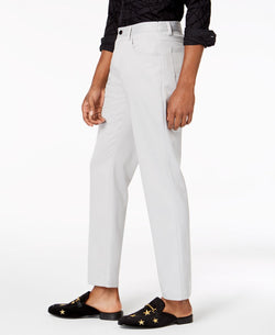 Inc International Concepts I.n.c. Shiny Slim-fit Stretch Pants Stucco Grey thumbnail 3