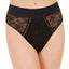 Inc International Concepts I.n.c. Wo Lace High-waist Thong Underwear Black