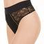 Inc International Concepts I.n.c. Wo Lace High-waist Thong Underwear Black