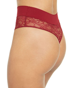 Inc International Concepts I.n.c. Wo Lace High-waist Thong Underwear Cherry Pie thumbnail 3