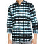 Inc International Concepts Inc Abstract Plaid Shirt Vibrant Turq