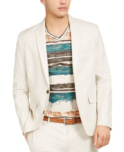 Inc International Concepts Inc Big & Tall Linen Jasper Blazer Stone Block thumbnail 1
